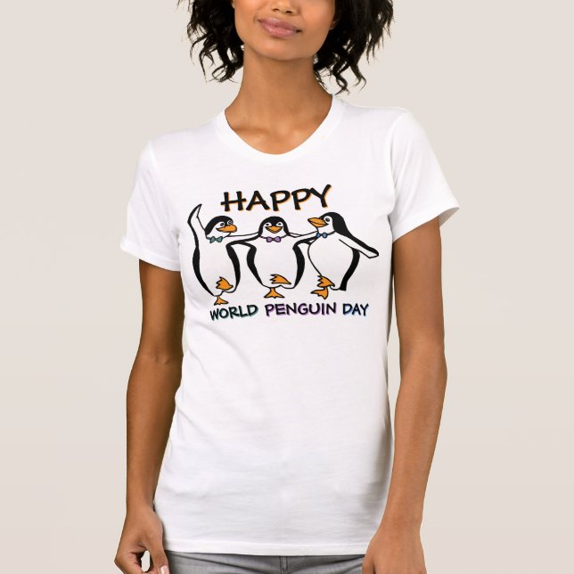 T-shirt Pingouins de danse mignons (Devant)