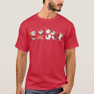 T-shirt Pingouins de Noël Joyeux Noël Bonne Nouvelle Année