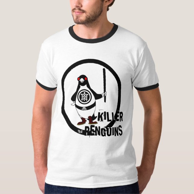 T-SHIRT PINGOUINS DE TUEUR (Devant)