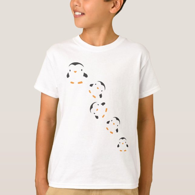 T-shirt Pingouins en baisse (Devant)