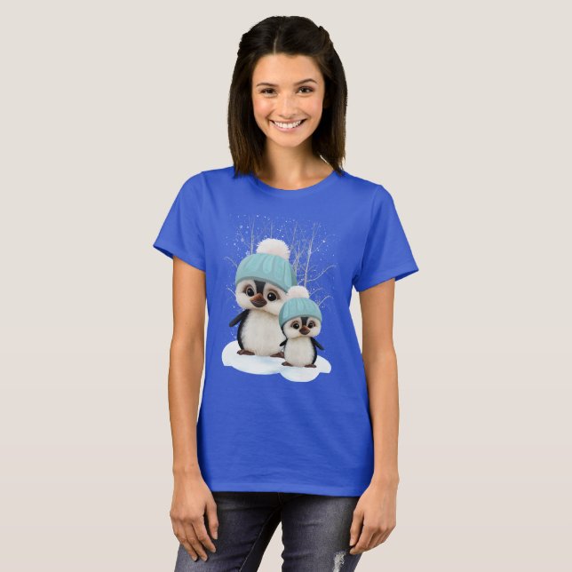 T-shirt Pingouins mignons (Devant entier)