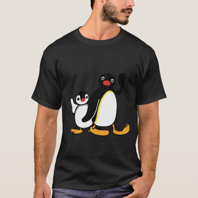 T-shirt Pingu fille drôle (Devant)