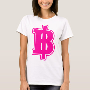 T-shirt PINK BAHT SIGNER ฿ Thai Devise ฿