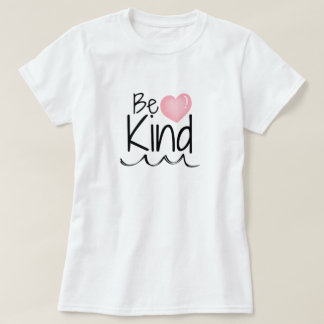 T-shirt Pink Be gentil Design