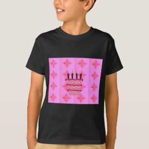 T-shirt Pink Bird Cake Art Imprimer