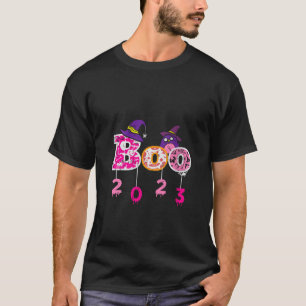 T-shirt Pink Boo 2023 Spider WItch Casquette mignon Hallow