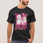 T-shirt Pink Christmas Crew Snowman Avec Sucre de canne Xm<br><div class="desc">Pink Christmas Crew Snowman Avec Sucre de canne Noël Sweatshirt de vacances</div>