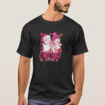 T-shirt Pink Christmas Crew Snowman Avec Sucre de canne Xm<br><div class="desc">Pink Christmas Crew Snowman avec Sucre de canne Noël Jour Sweat - shirt à capuche</div>
