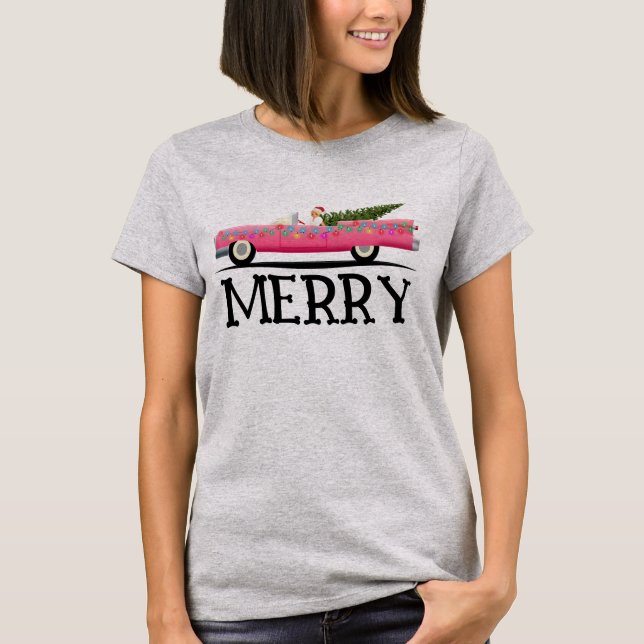 T-SHIRT PINK CLASSIC CADDY LADIES NOËL (Devant)