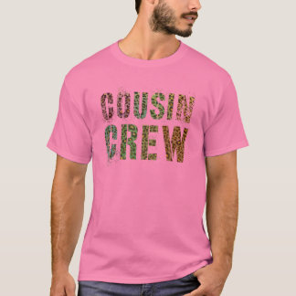 T-shirt Pink COUSIN ÉQUIPAGE Empreinte de léopard Funny Gr