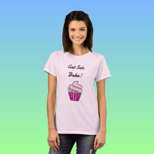 T-shirt Pink cupcake Obtenir set bake