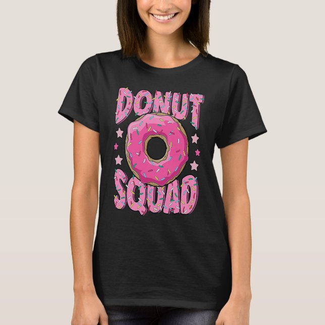 T-shirt Pink Donut Squad Sprinkles Donut  Matching Donut P (Devant)