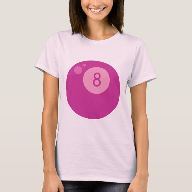 T-shirt Pink Eighball (Devant)