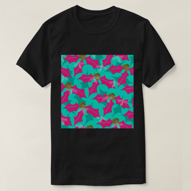 T-shirt Pink Festivus Fitting Scoop (Design devant)