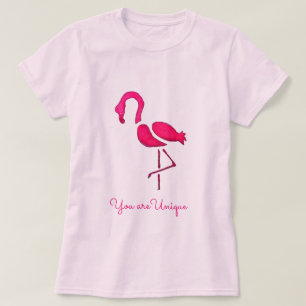 T-shirt Pink flamingo pop art unique