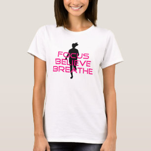 T-shirt Pink Focus Croire Respirer