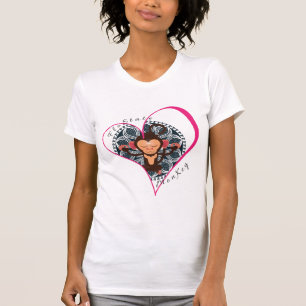 T-shirt Pink Heart FloState Méditer le Tee des femmes sing
