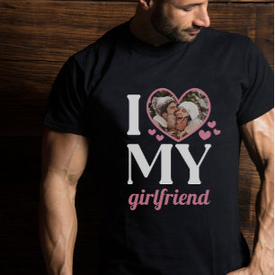 T-shirt Pink I Heart My Girfriend Ajouter votre photo