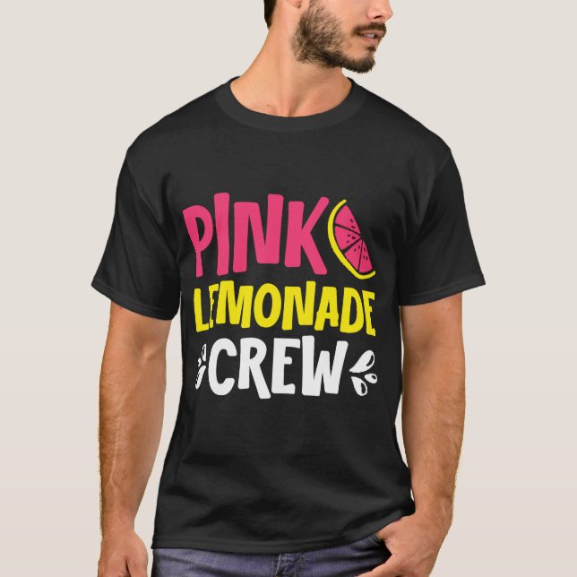 T-shirt Pink Lemonade Crew Lemon Juice Boss (Devant)
