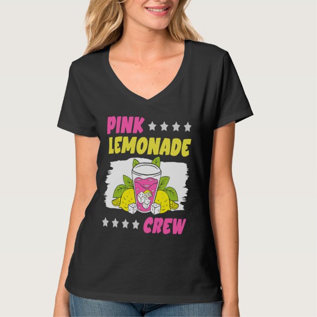 T-shirt Pink Lemonade Crew Lemon Juice Boss 13 (Devant)