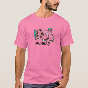 T-shirt Pink Love Conception de vie CNA pour les soins inf