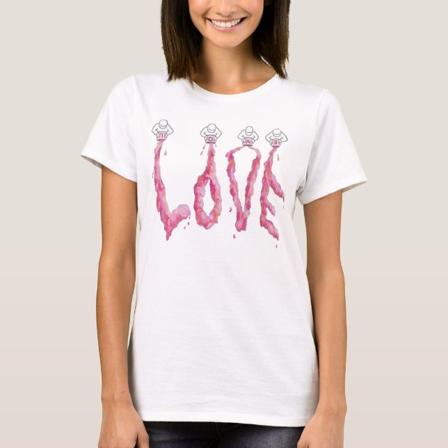 T-shirt Pink Love Tee (Devant)