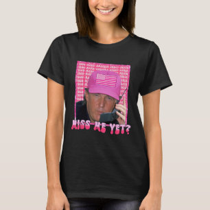 T-shirt Pink Miss Me Pourtant Drôle Trump 2024 Femme-Chemi