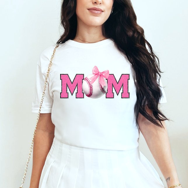 T-shirt Pink Mom Baseball (Créateur téléchargé)
