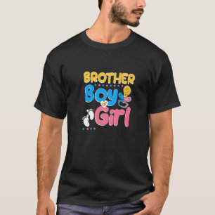 T-shirt Pink or Blue Brother vous aime Meilleur Frère jama