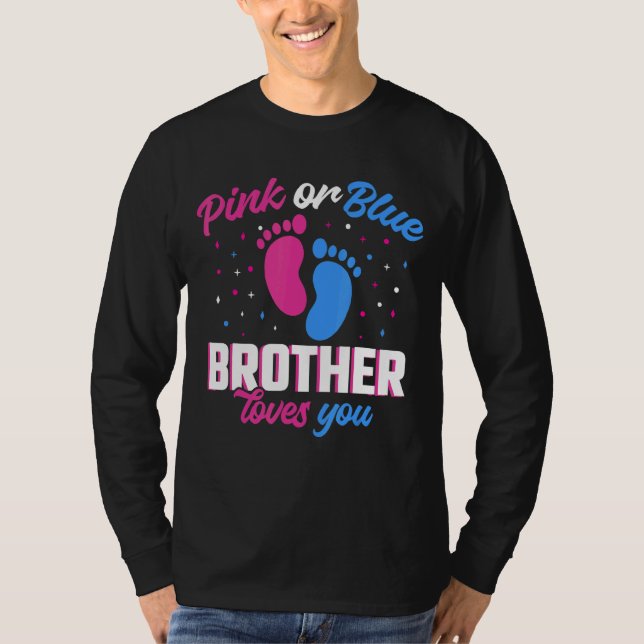 T-shirt Pink or Blue Brother Vous Aime Sexe Révéler 1 (Devant)