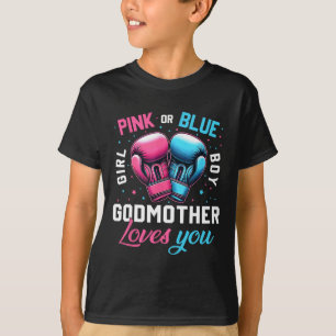 T-shirt Pink or Blue Godmère Vous Aime Boxe Genre Rev