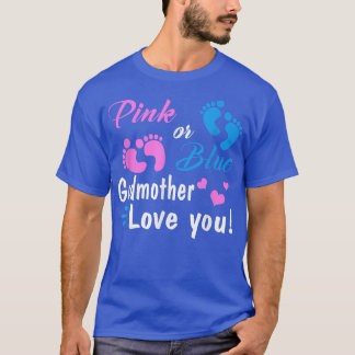 T-shirt Pink or Blue Godmère Vous Aime Genre Reveal Par