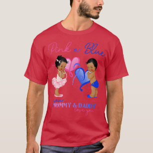 T-shirt Pink or Blue maman & papa Love You Genre Reveillez