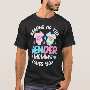 T-shirt Pink or Blue Maman Vous Aime - Maman Genre révèle