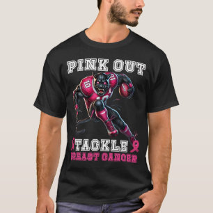 T-shirt Pink Out s'attaquer Cancer du sein Football concep
