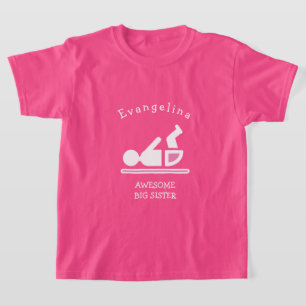 T-shirt Pink PERSONNALISÉ BEAUCOUP DE SOEUR