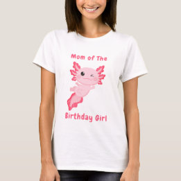 T-shirt Pink personnalisée maman de la fille d'anniversair