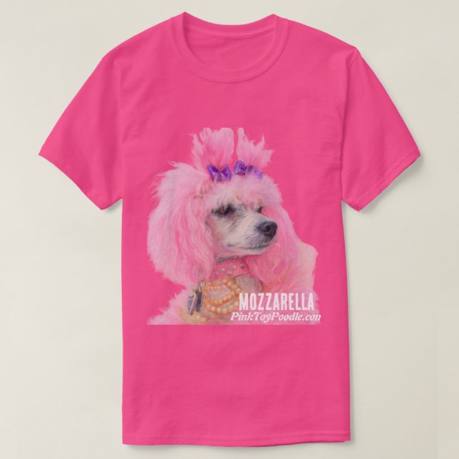 T-shirt Pink Poodle shirt, poodle shirt (Design devant)