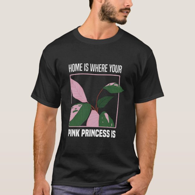 T-shirt Pink Princess Houseplant Hobby Gardener Venin Idea (Devant)