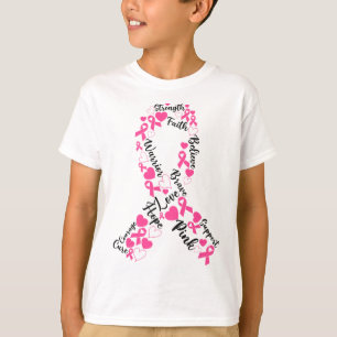 T-shirt Pink Ribbon Cancer du sein Mois de sensibilisation