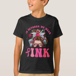 T-shirt Pink Ribbon Enseignant Conscience du cancer du sei