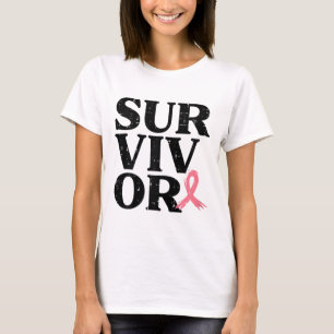 T-shirt Pink Ribbon Guerrier du sein Sensibilisation au ca