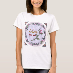 T-shirt Pink Rosebud Maman