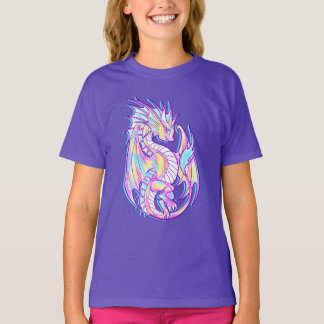 T-shirt Pink Scribble mignonne Girone Dragon Wyvern Inugam