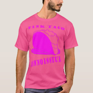 T-shirt Pink Taco Connoisseur Novelité Pour Hommes et Femm