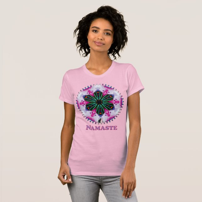T-shirt Pinkie Namaste Kaleidoscope (Devant entier)
