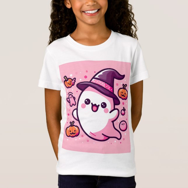 👻 🎀 T-shirt Pinkoween pour filles ! 🎀 👻 (Devant)
