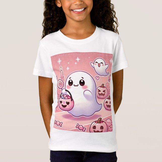 👻 🎀 T-shirt Pinkoween pour filles ! 🎀 👻 (Devant)