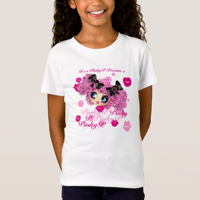 T-Shirt Pinky Promise cadeaux BFF avec Kawaii PinkyP (Devant)