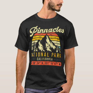 T-shirt Pinnacles Californie Vintage Rétro National